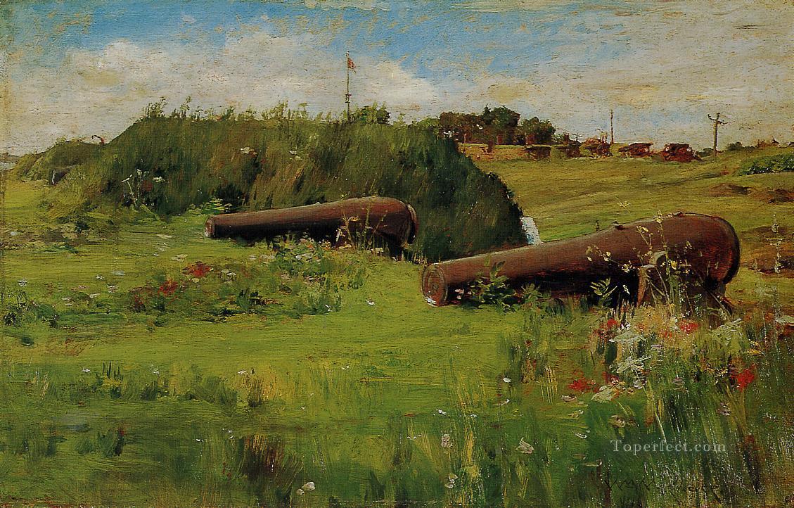 Peace Fort Hamilton impressionism William Merritt Chase scenery Oil Paintings